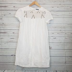 🎈Sale🎈Zara TRF white sheer tunic dress